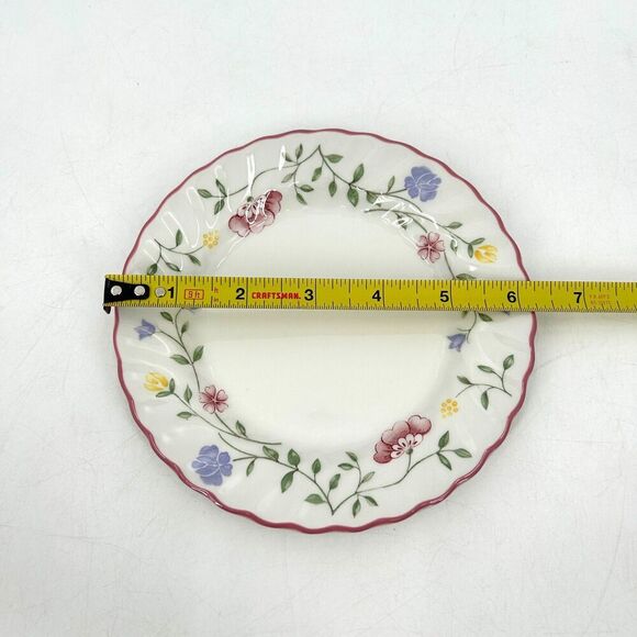 JOHNSON BROS. Vintage White Pink Floral England Bread & Butter Plate 6.25" - Picture 3 of 3